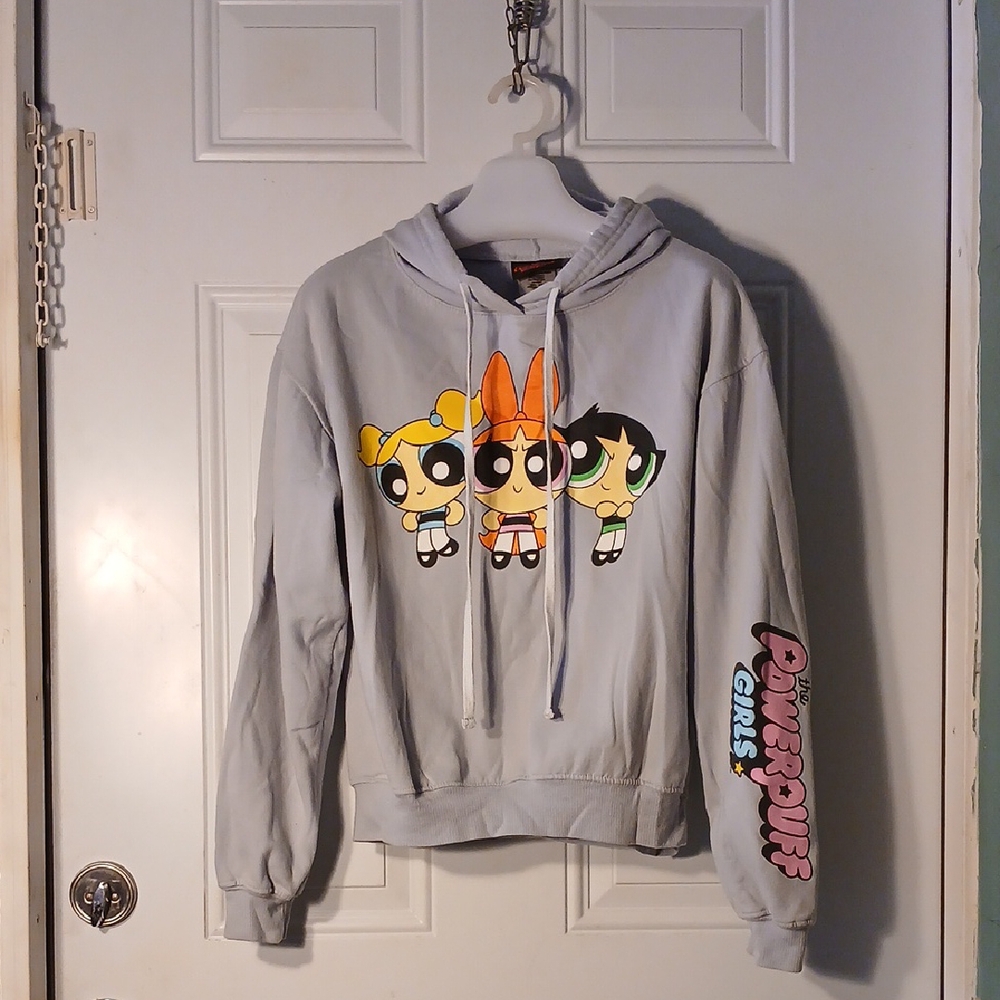 Powerpuff Girls Gray Hoodie